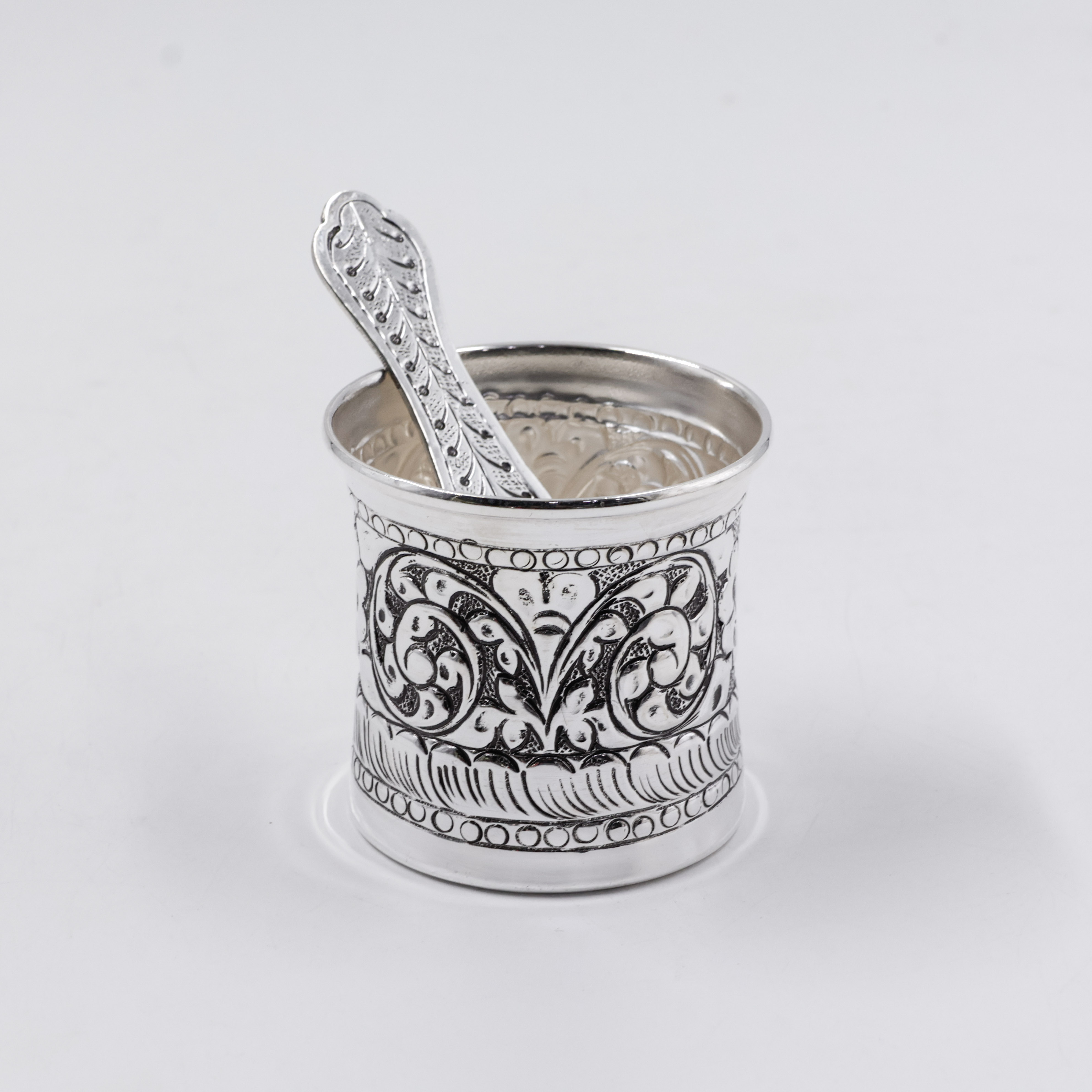 New Akshaya Jewellers - Silver 92.5 Panch Patra With Uddharni